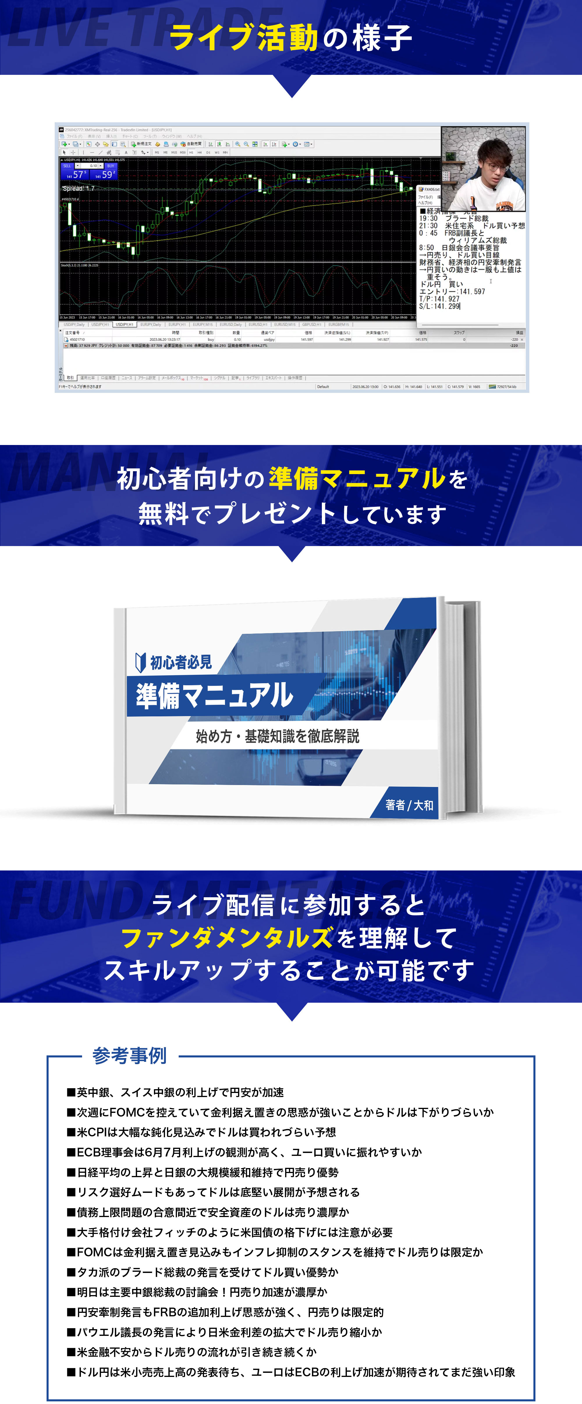 ライブトレーダー大和「生配信オンライン授業」を開催中